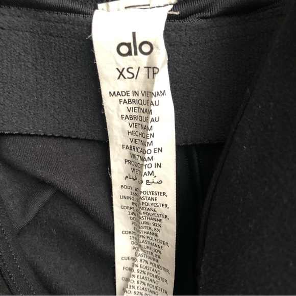 Alo Yoga Alosoft Suns Out Onesie Black XS - Picture 6 of 13